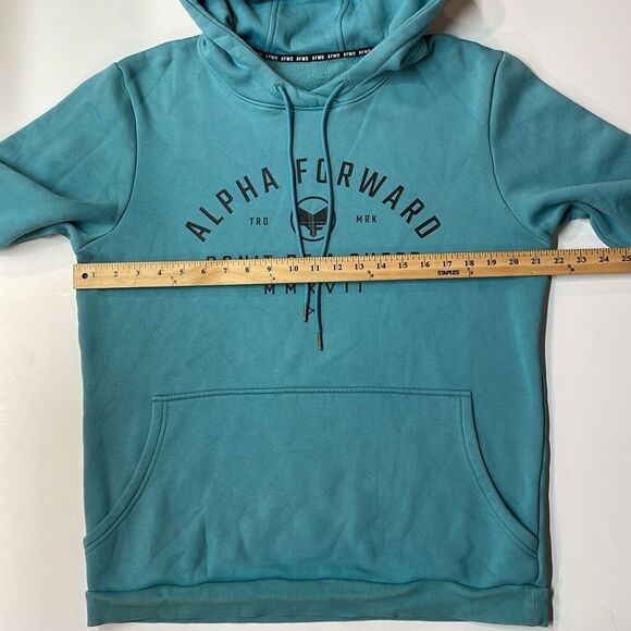 Alpha Forward Teal Graphic Hoodie “Don’t Be A Sheep” Sweatshirt Unisex Sz M - Picture 4 of 6